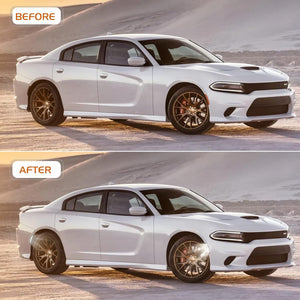 2015-2023 Dodge Charger SCANNING White LED Smoked Side Marker Lights - AutoLEDTech.com