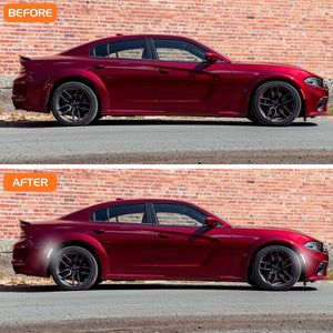 2015-2023 Dodge Charger SCANNING White LED Smoked Side Marker Lights - AutoLEDTech.com