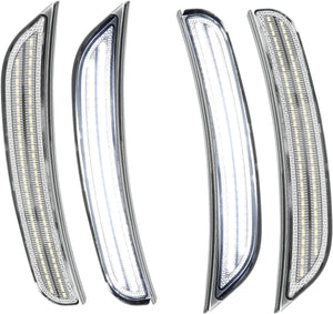 2015-2023 Dodge Charger SCANNING White LED Smoked Side Marker Lights - AutoLEDTech.com