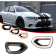 2015-2023 Dodge Charger SEQUENTIAL Switchback White/Amber LED Grill Snorkel Air Intake Light Assembly - AutoLEDTech.com