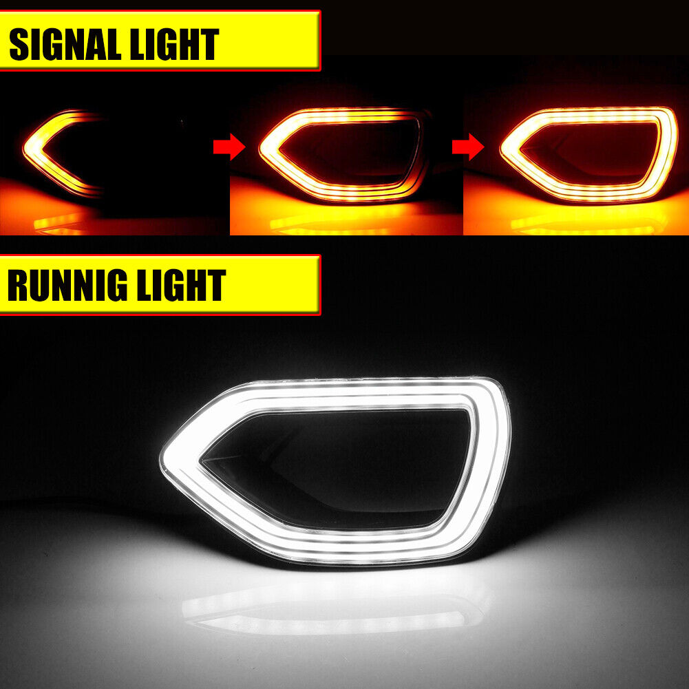 2015-2023 Dodge Charger SEQUENTIAL Switchback White/Amber LED Grill Snorkel Air Intake Light Assembly - AutoLEDTech.com