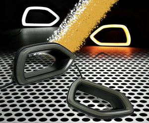 2015-2023 Dodge Charger Switchback White/Amber LED Grill Snorkel Air Intake Light Assembly LED headlight kit AutoLEDTech Oracle Lighting Trendz Flow Series RGBHaloKits OneUpLighting Morimoto