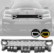 2015-2023 Dodge Charger Switchback White/Amber LED Scatpack Snorkel Grill Assembly - AutoLEDTech.com