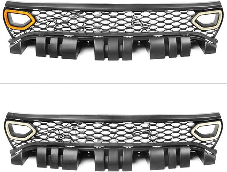 2015-2023 Dodge Charger Switchback White/Amber LED Scatpack Snorkel Grill Assembly - AutoLEDTech.com