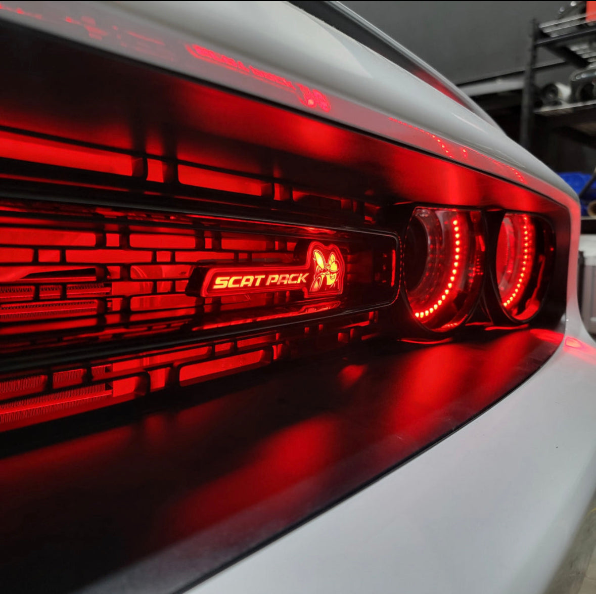 2015-2023 Dodge Scatpack RGB Flow Series LED Badge Emblem Logo - AutoLEDTech.com