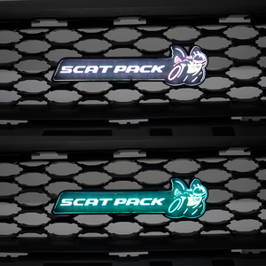 2015-2023 Dodge Scatpack RGB Flow Series LED Badge Emblem Logo - AutoLEDTech.com