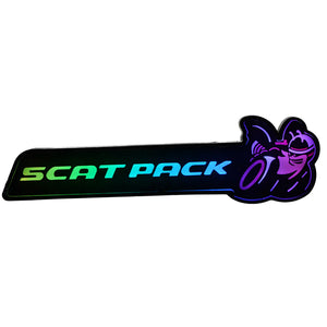 2015-2023 Dodge Scatpack RGB Flow Series LED Badge Emblem Logo - AutoLEDTech.com