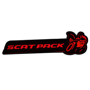 2015-2023 Dodge Scatpack RGB Flow Series LED Badge Emblem Logo - AutoLEDTech.com