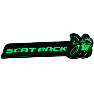 2015-2023 Dodge Scatpack RGB Flow Series LED Badge Emblem Logo - AutoLEDTech.com