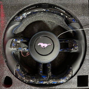 2015-2023 Ford Mustang Carbon Fiber Steering Wheel - AutoLEDTech.com