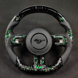 2015-2023 Ford Mustang Carbon Fiber Steering Wheel - AutoLEDTech.com