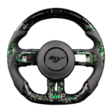 2015-2023 Ford Mustang Carbon Fiber Steering Wheel - AutoLEDTech.com