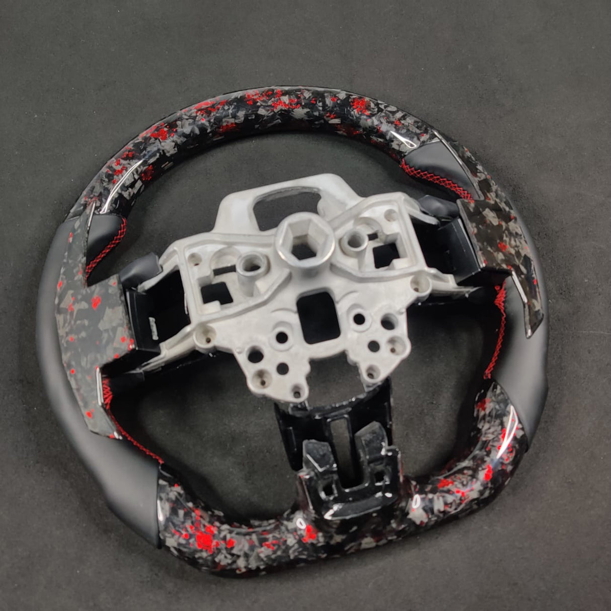2015-2023 Ford Mustang Carbon Fiber Steering Wheel - AutoLEDTech.com