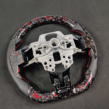 2015-2023 Ford Mustang Carbon Fiber Steering Wheel - AutoLEDTech.com