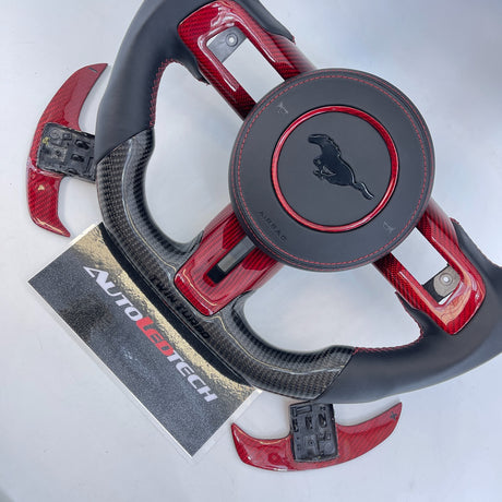 2015-2023 Ford Mustang Carbon Fiber Steering Wheel - AutoLEDTech.com