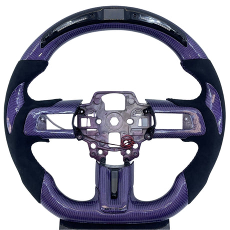 2015-2023 Ford Mustang Carbon Fiber Steering Wheel - AutoLEDTech.com