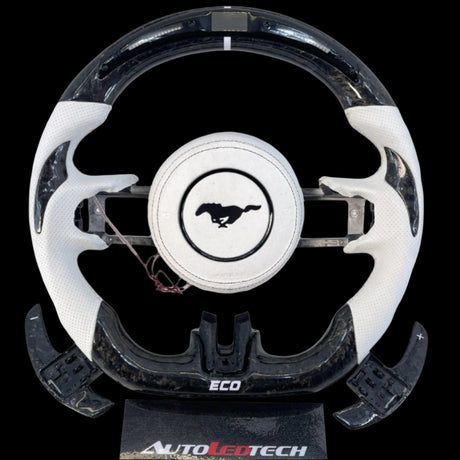 2015-2023 Ford Mustang Carbon Fiber Steering Wheel - AutoLEDTech.com