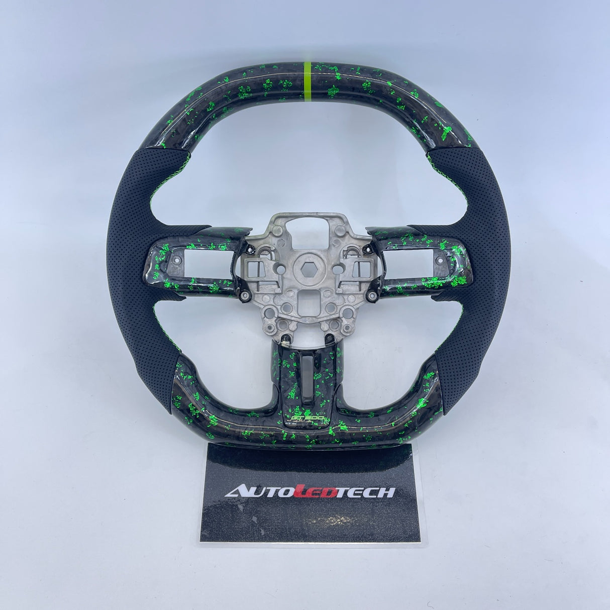 2015-2023 Ford Mustang Carbon Fiber Steering Wheel - AutoLEDTech.com