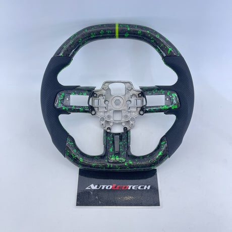 2015-2023 Ford Mustang Carbon Fiber Steering Wheel - AutoLEDTech.com