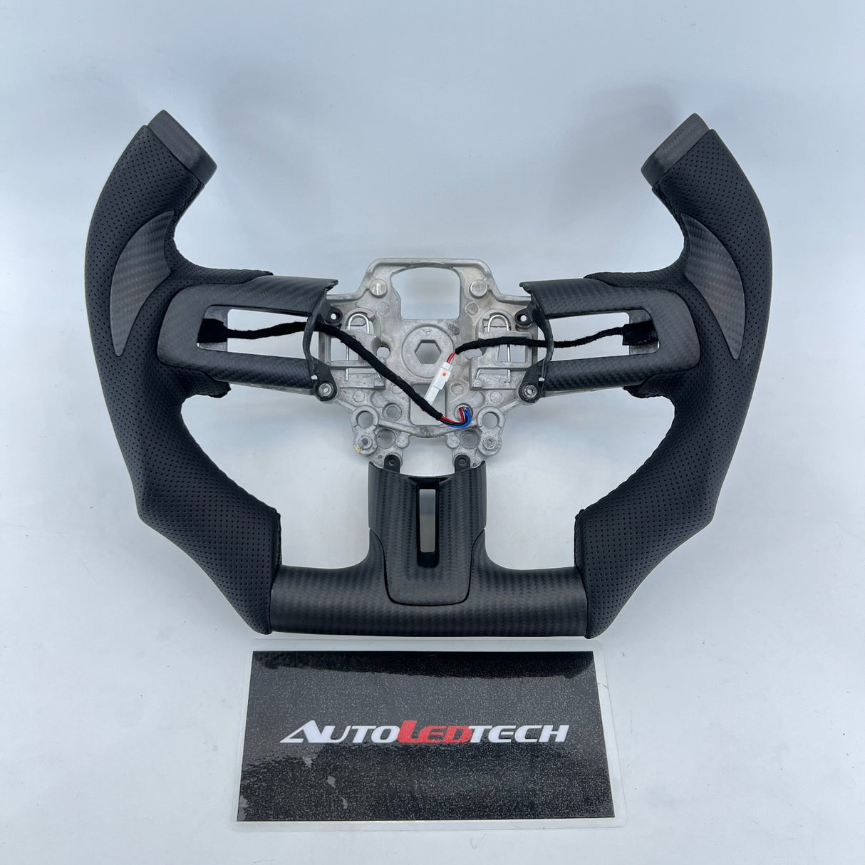2015-2023 Ford Mustang Carbon Fiber Steering Wheel - AutoLEDTech.com