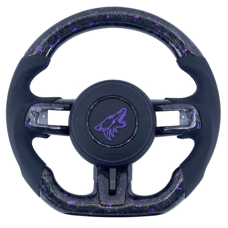 2015-2023 Ford Mustang Carbon Fiber Steering Wheel - AutoLEDTech.com