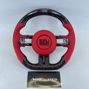 2015-2023 Ford Mustang Carbon Fiber Steering Wheel - AutoLEDTech.com