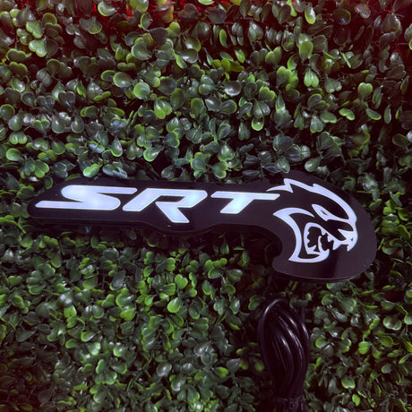 2015-2023 SRT Hellcat RGBW Flow Series LED Badge Emblem Logo - AutoLEDTech.com