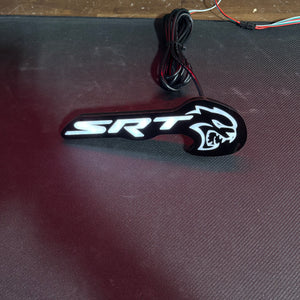 2015-2023 SRT Hellcat RGBW Flow Series LED Badge Emblem Logo - AutoLEDTech.com