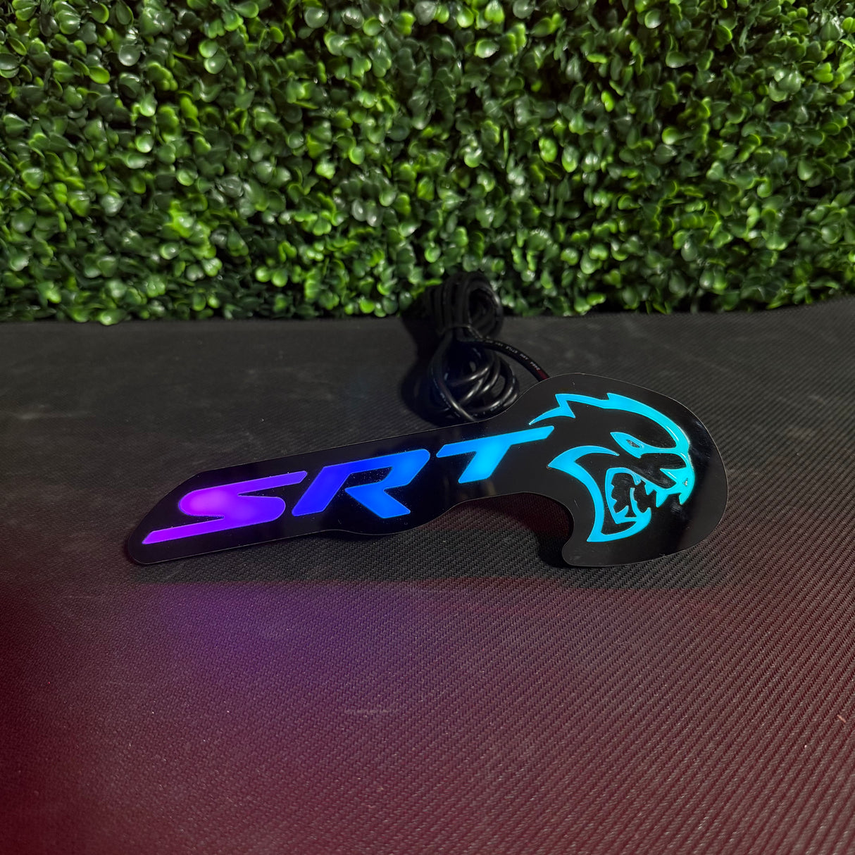 2015-2023 SRT Hellcat RGBW Flow Series LED Badge Emblem Logo - AutoLEDTech.com