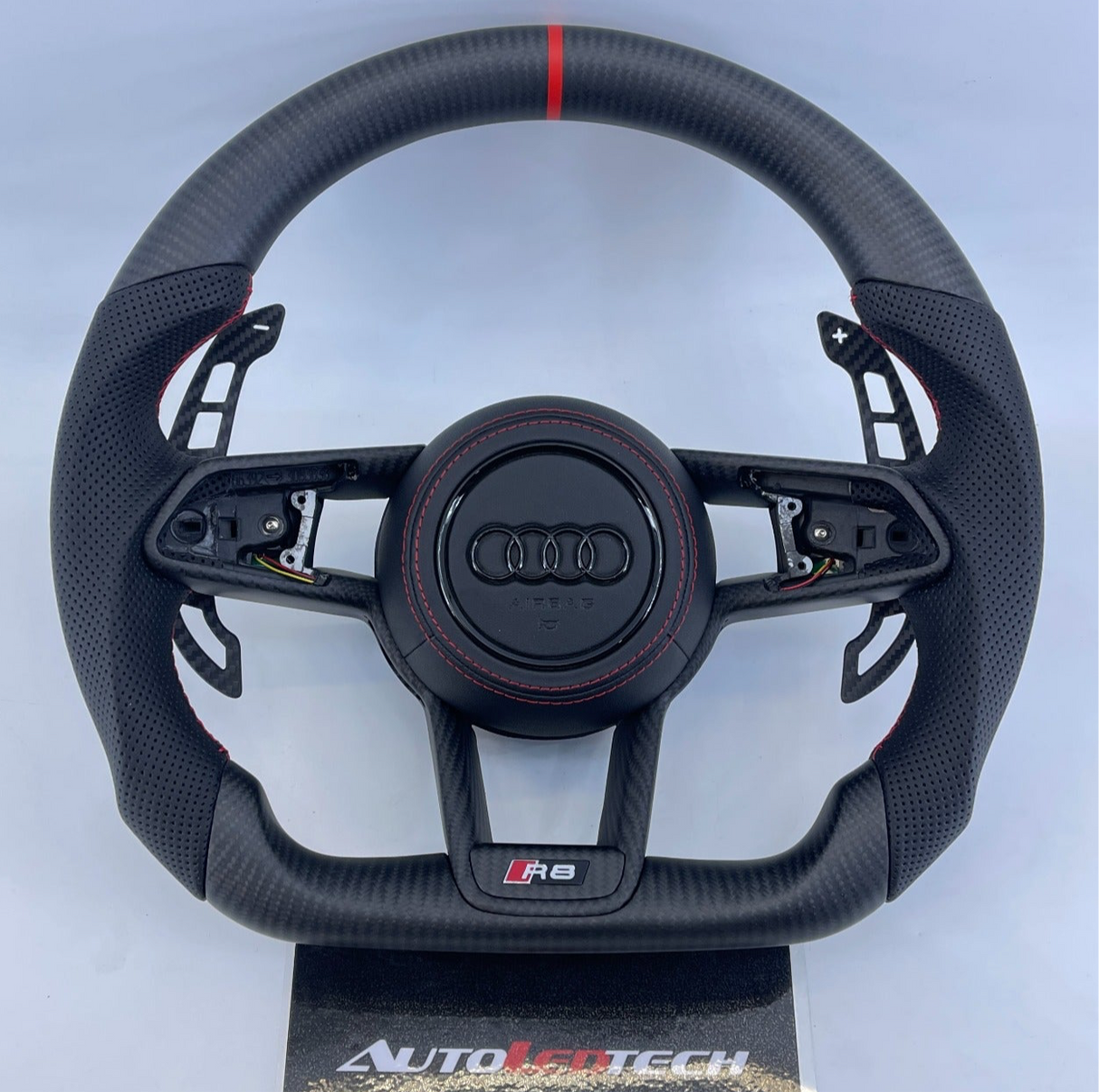 2015-2024 Audi R8 TTRS Custom Carbon Fiber Steering Wheel - AutoLEDTech.com