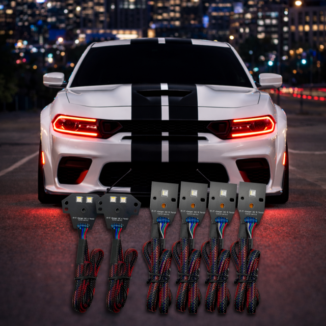 2015-2024 Dodge Charger RGBW LED DRL Boards Kit - AutoLEDTech.com
