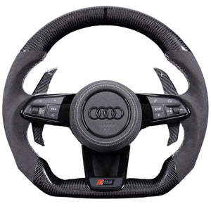 2015-2024 Audi R8 TTRS Custom Carbon Fiber Steering Wheel - AutoLEDTech.com