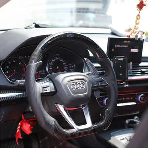 2015-2026+ Audi Q3/Q5/Q7/Q8 Custom Carbon Fiber Steering Wheel - AutoLEDTech.com