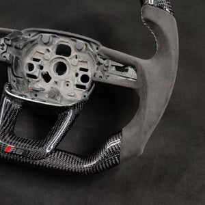 2015-2026+ Audi Q3/Q5/Q7/Q8 Custom Carbon Fiber Steering Wheel - AutoLEDTech.com