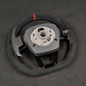 2015-2026+ Audi Q3/Q5/Q7/Q8 Custom Carbon Fiber Steering Wheel - AutoLEDTech.com