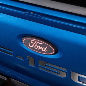 2015-2026+ Ford F150 Illuminated Red LED Tailgate Emblem Logo - AutoLEDTech.com