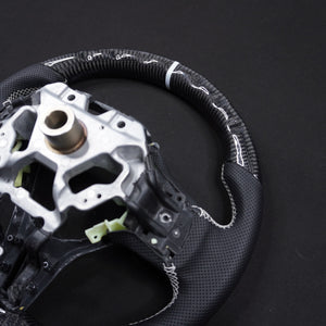 2008-2016 Nissan GTR R35 Custom Carbon Fiber Steering Wheel w/ LED RPM Display - AutoLEDTech.com