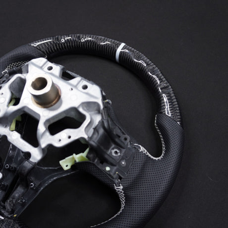 2008-2016 Nissan GTR R35 Custom Carbon Fiber Steering Wheel w/ LED RPM Display - AutoLEDTech.com