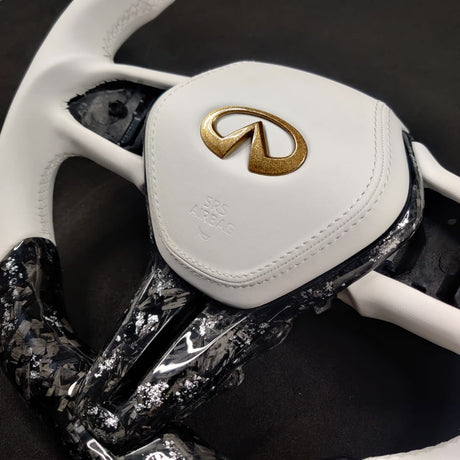 2013-2024 Infiniti Q50 Q60 Custom Carbon Fiber Steering Wheel - AutoLEDTech.com