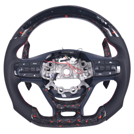2016-2020 Kia Optima Custom Carbon Fiber LED Steering Wheel - AutoLEDTech.com