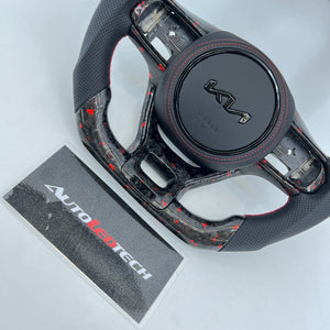 2016-2020 Kia Optima Custom Carbon Fiber LED Steering Wheel - AutoLEDTech.com