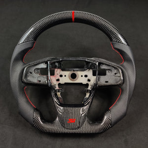 2016-2021 Honda Civic Custom Carbon Fiber Steering Wheel - AutoLEDTech.com
