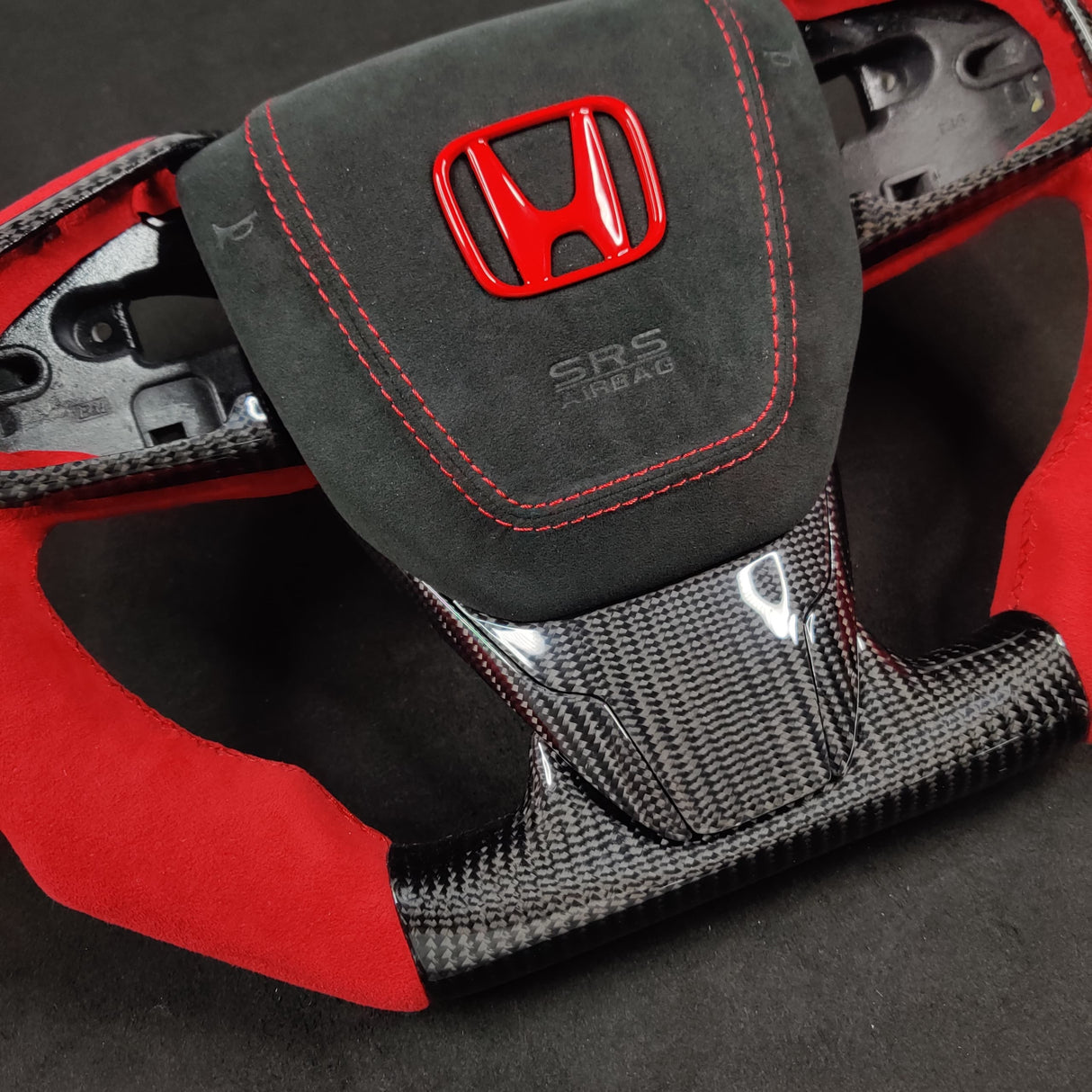 2016-2021 Honda Civic Custom Carbon Fiber Steering Wheel - AutoLEDTech.com