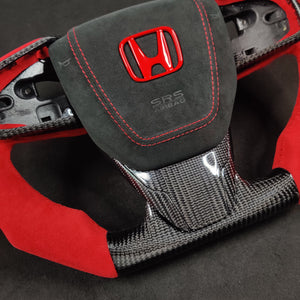 2016-2021 Honda Civic Custom Carbon Fiber Steering Wheel - AutoLEDTech.com