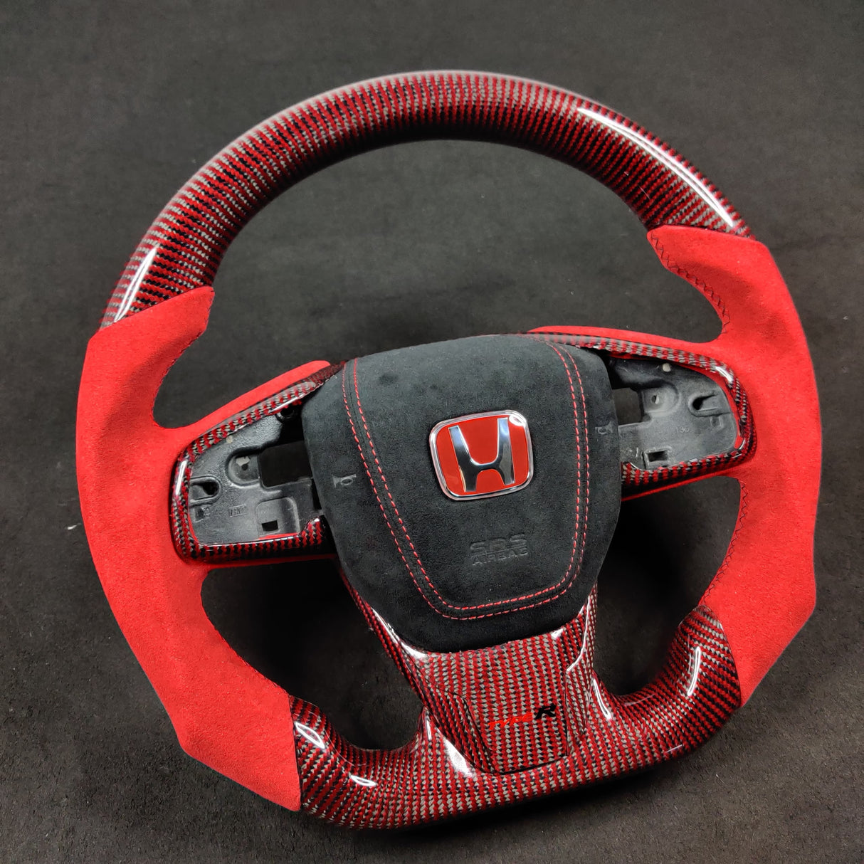 2016-2021 Honda Civic Custom Carbon Fiber Steering Wheel - AutoLEDTech.com