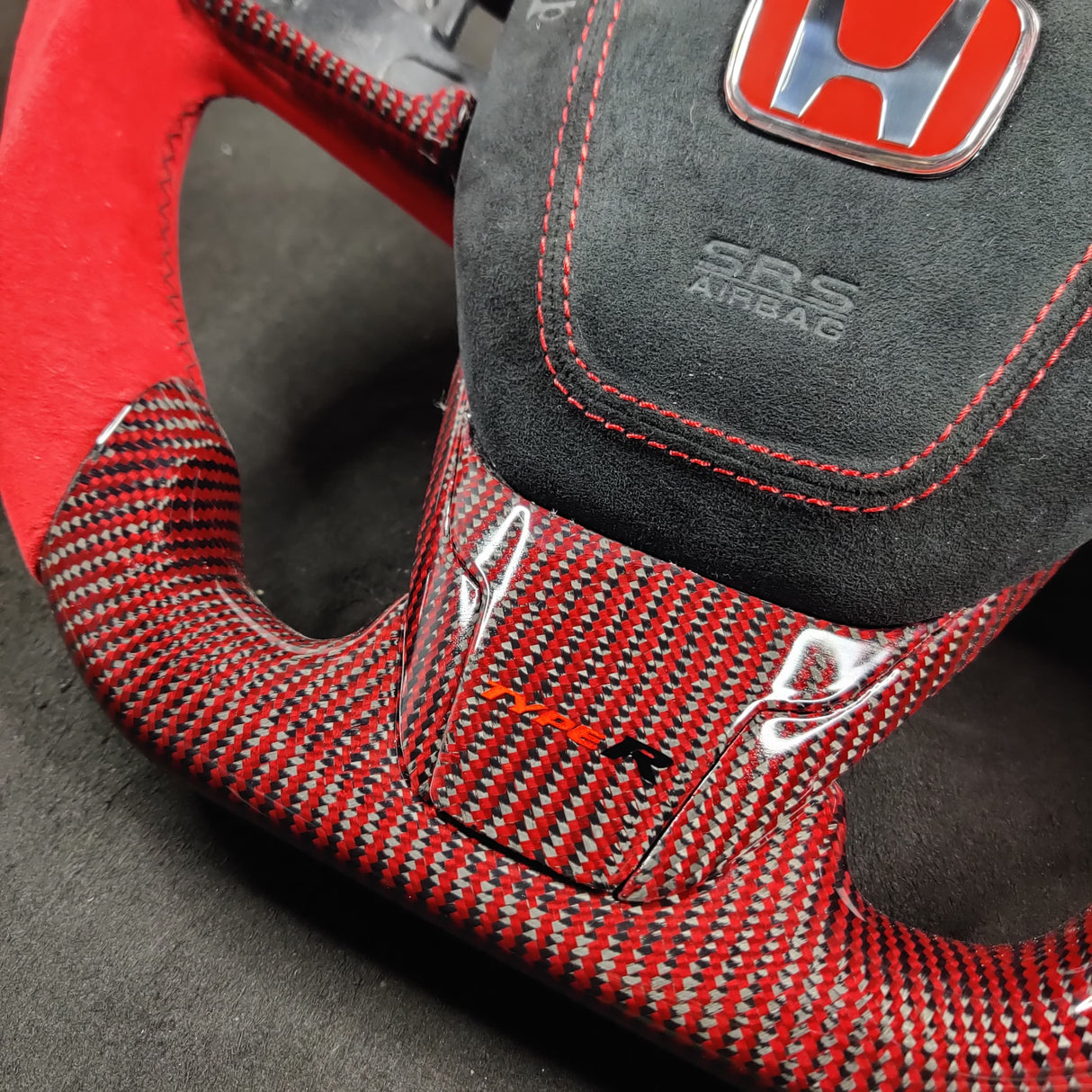 2016-2021 Honda Civic Custom Carbon Fiber Steering Wheel - AutoLEDTech.com
