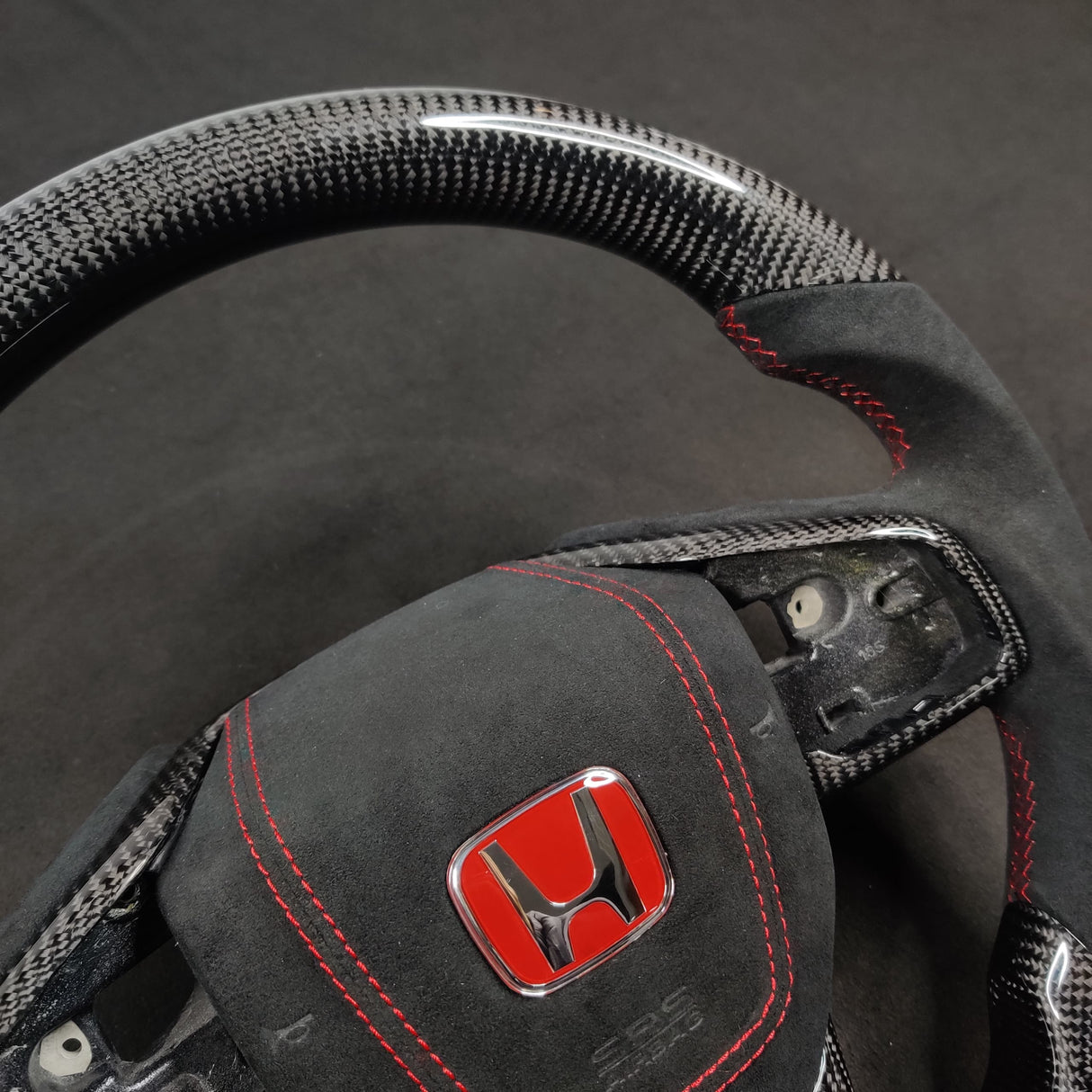 2016-2021 Honda Civic Custom Carbon Fiber Steering Wheel - AutoLEDTech.com