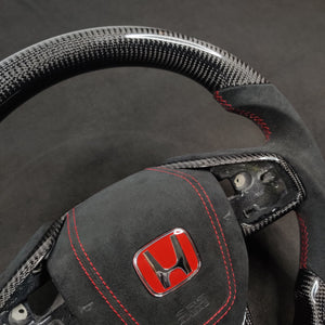 2016-2021 Honda Civic Custom Carbon Fiber Steering Wheel - AutoLEDTech.com