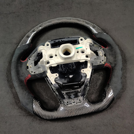 2016-2021 Honda Civic Custom Carbon Fiber Steering Wheel - AutoLEDTech.com