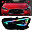 2016-2022 Infiniti Q60 RGB Flow Series LED DRL Boards - AutoLEDTech.com